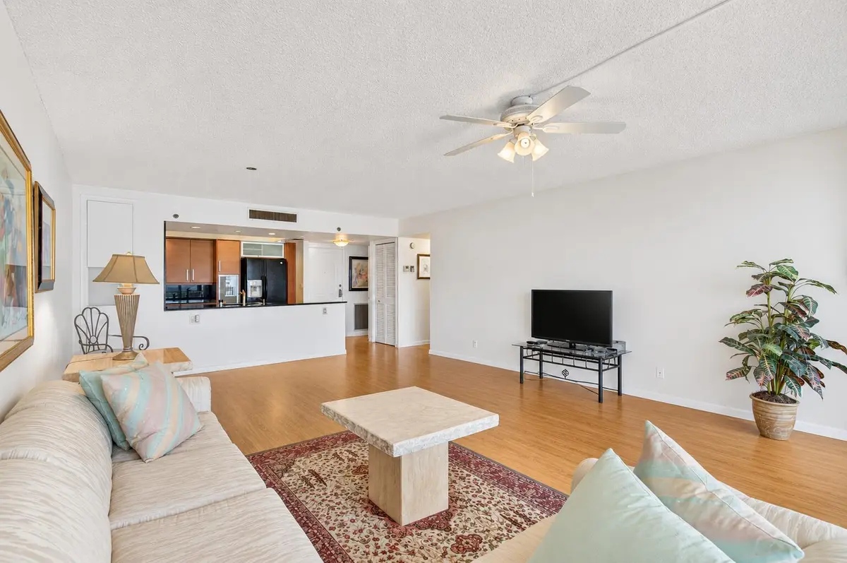 LIVING ROOM/DINING AREA at 4750 S Ocean Boulevard 907, Highland Beach