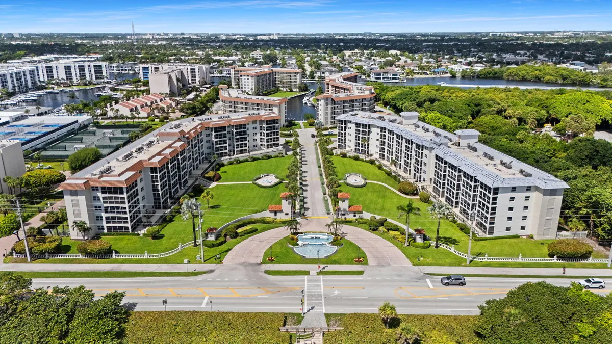 community aerial at 2871 N OCEAN Boulevard D210, Boca Raton
