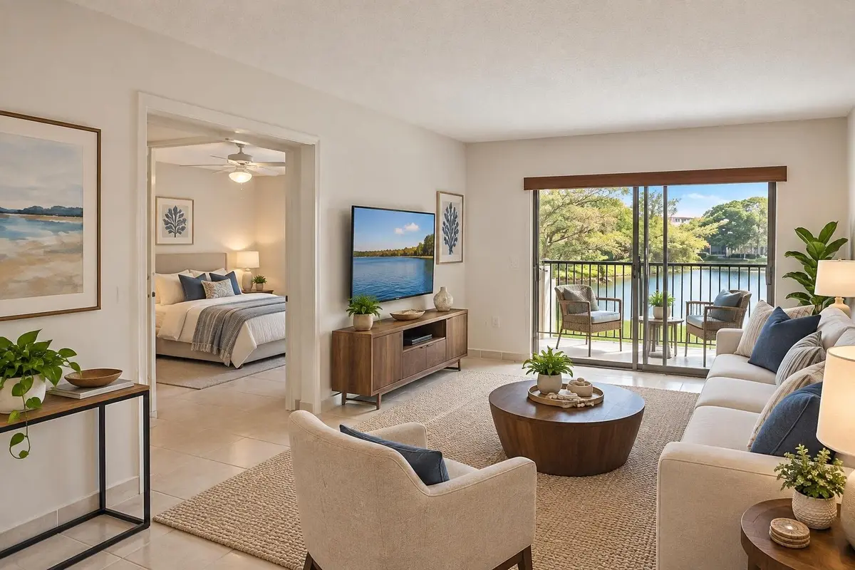 1-staged_living_room_master_bedroom at 13700 SW 11TH Street 210A, Pembroke Pines