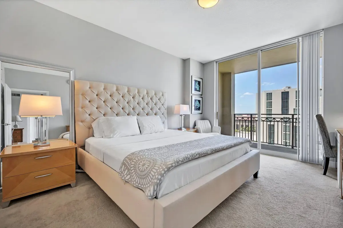 Primary Bedroom Views at 550 Okeechobee Boulevard 820, West Palm Beach