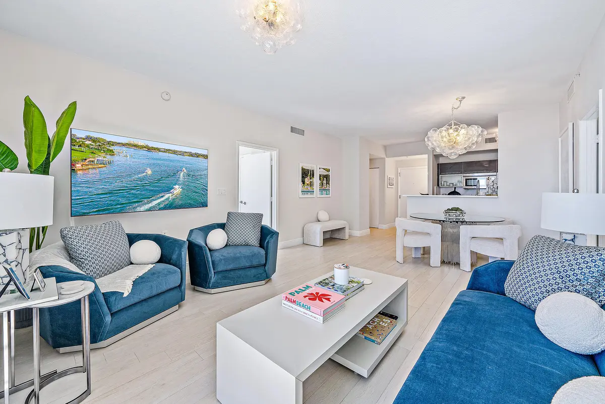 Living Room at 550 Okeechobee Boulevard 1615, West Palm Beach