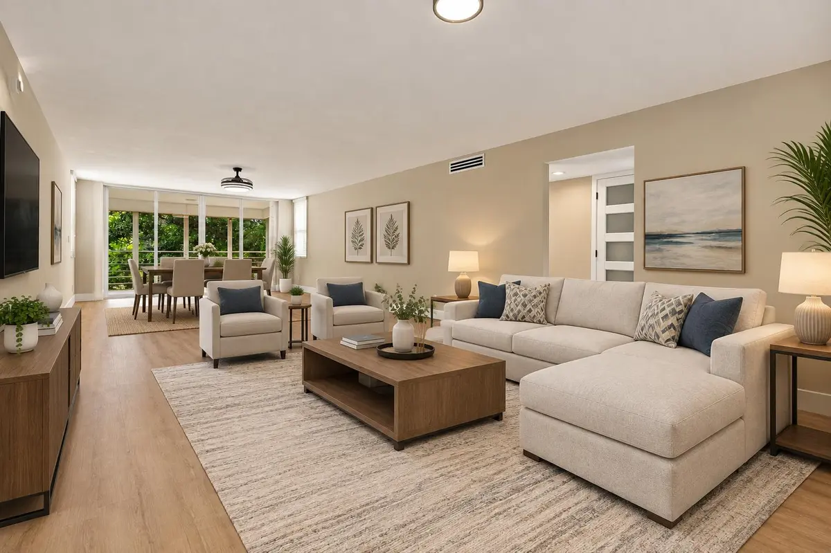 124-303 virtual living room and dining C at 806 CYPRESS GROVE Lane 303, Pompano Beach