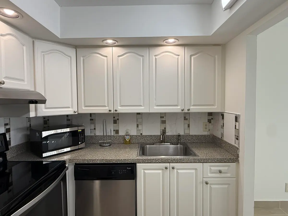 490 MonK kitchen detail at 490 Monaco K, Delray Beach