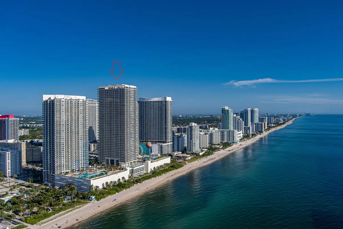 Aerial View at 1830 S Ocean Drive 1402, Hallandale Beach
