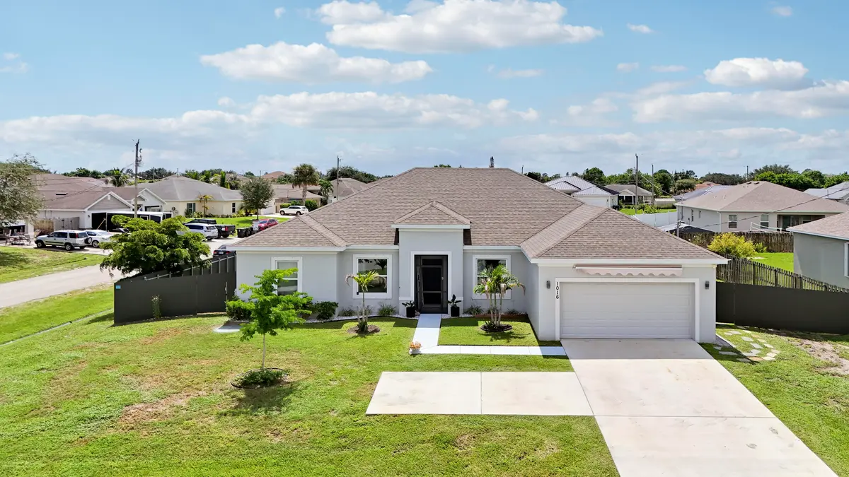 Front Aerial View of Home at 1016 SW Paar Drive, Port St. Lucie