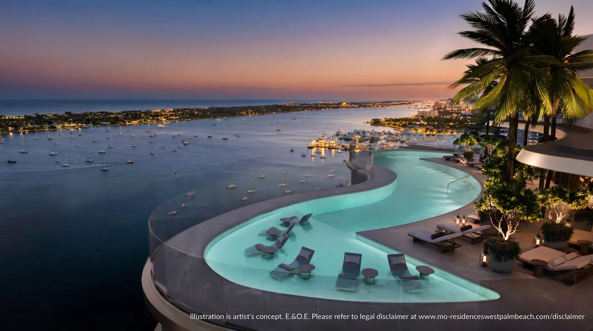 Rooftop Pool MOWPB at 5400 N Flagler Drive 801, West Palm Beach