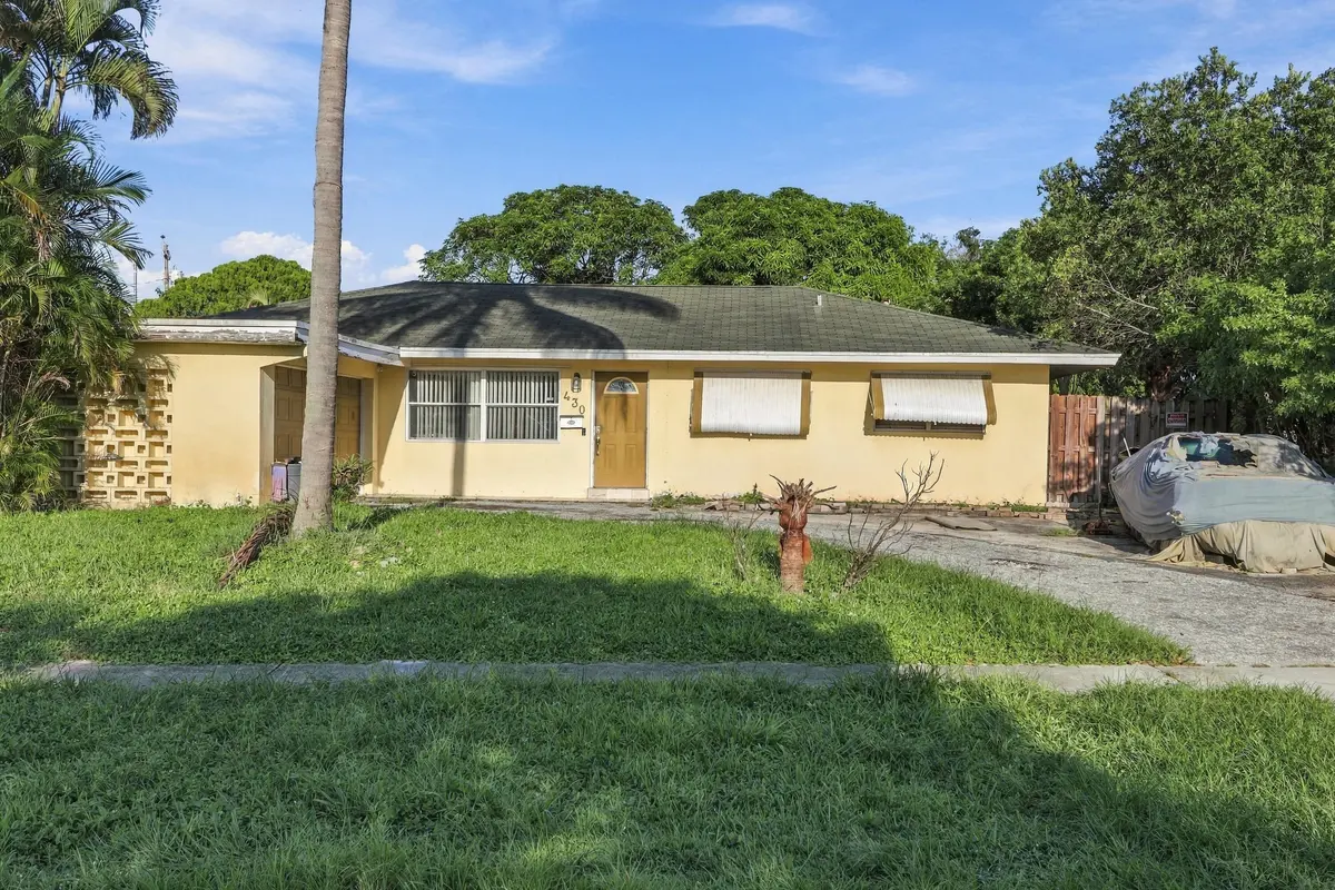 2_2. front elevation at 430 N Ware Drive, West Palm Beach
