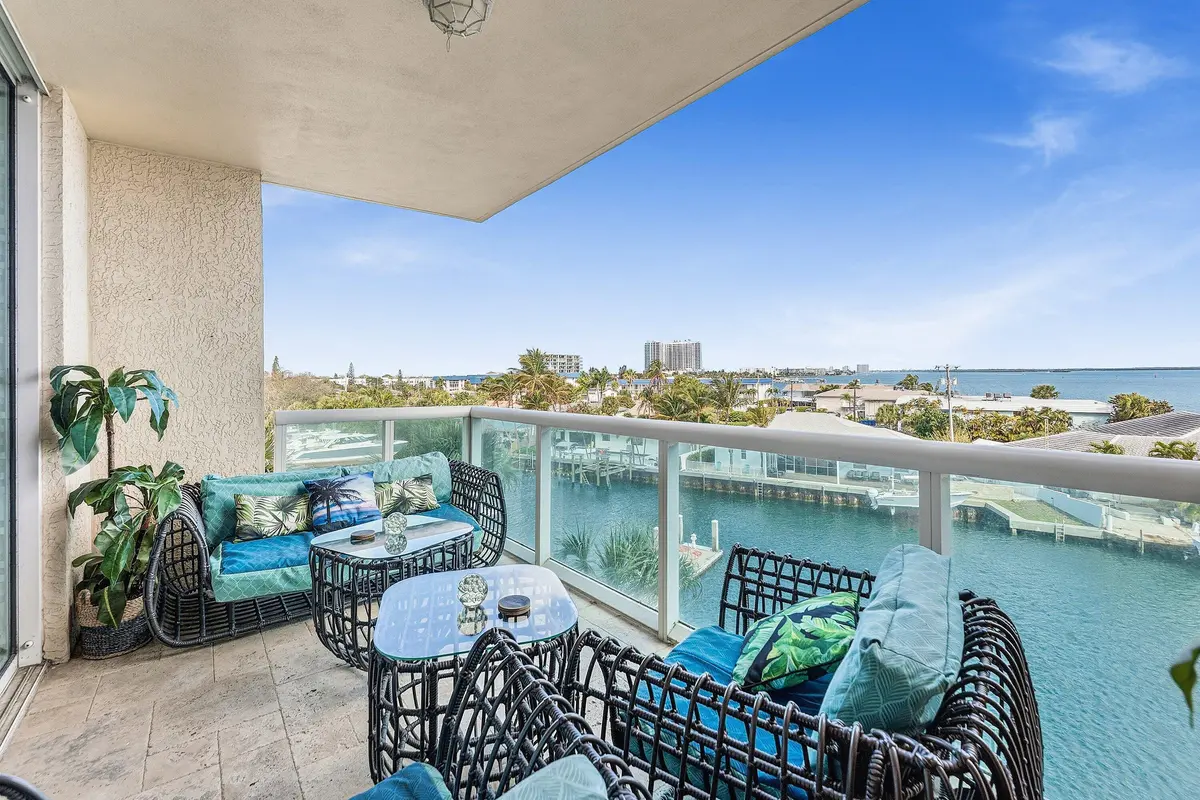 Private Covered Balcony at 2650 Lake Shore Drive 401, Riviera Beach