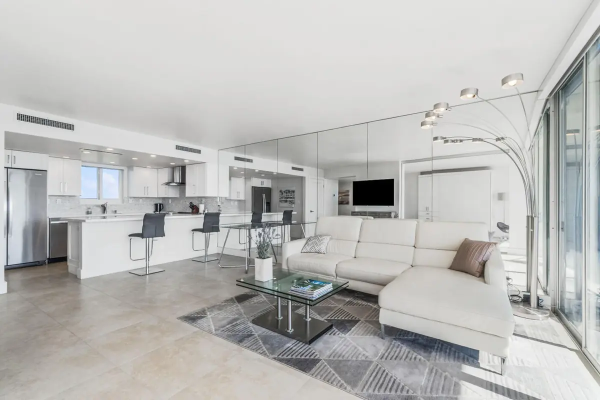 Living Room at 2505 S OCEAN Boulevard 7140, Palm Beach