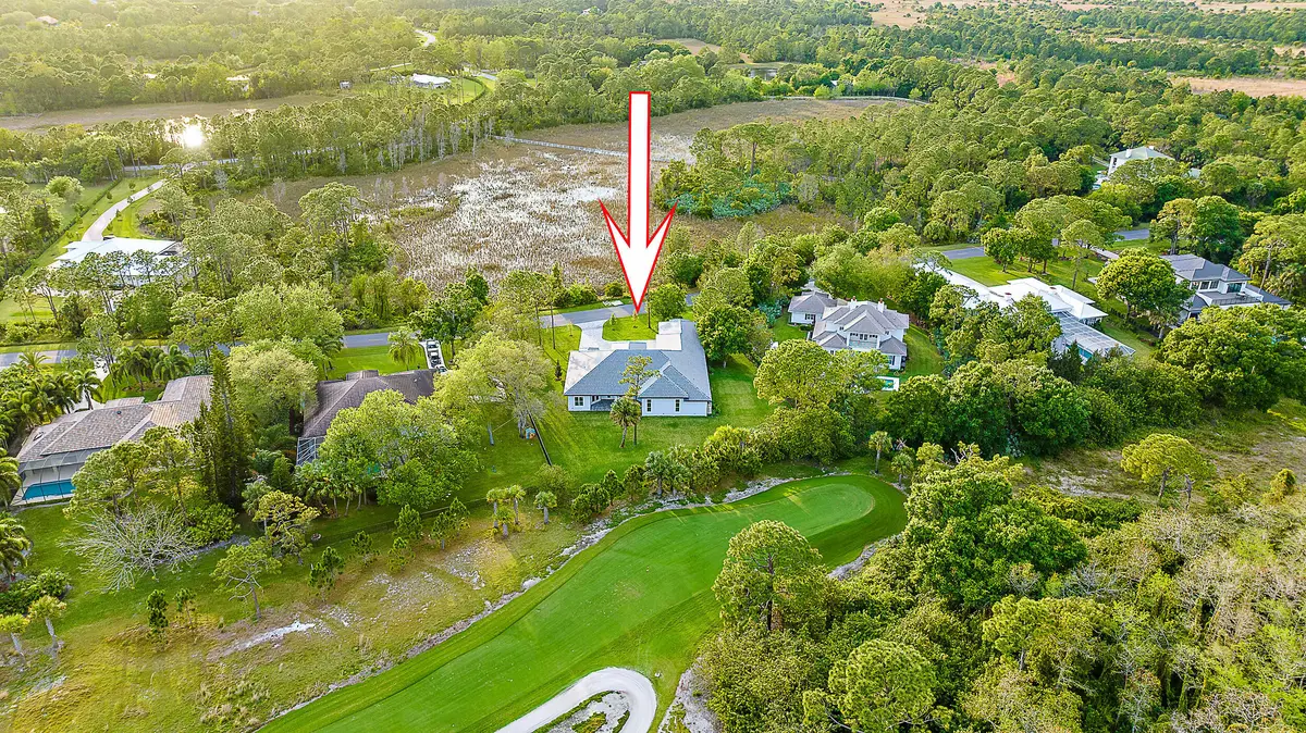 Aerial at 18211 SE Old Trail Drive, Jupiter