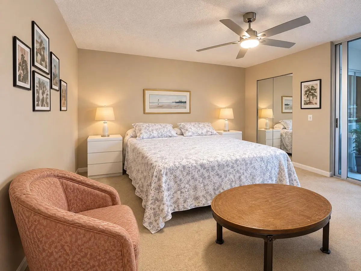 Main Bedroom at 6675 S Oriole Boulevard 205, Delray Beach