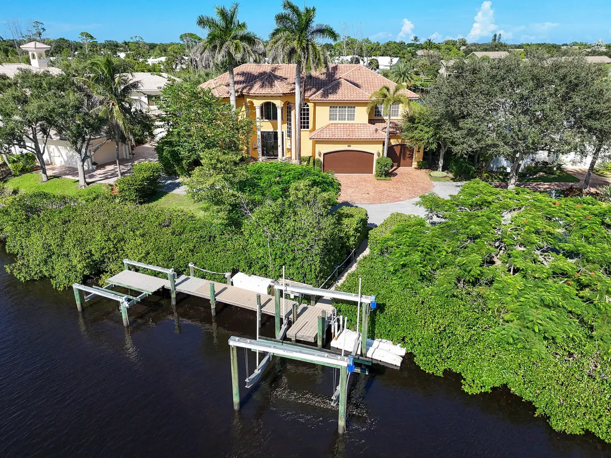 Front Dock at 18519 SE Palm Island Lane, Jupiter