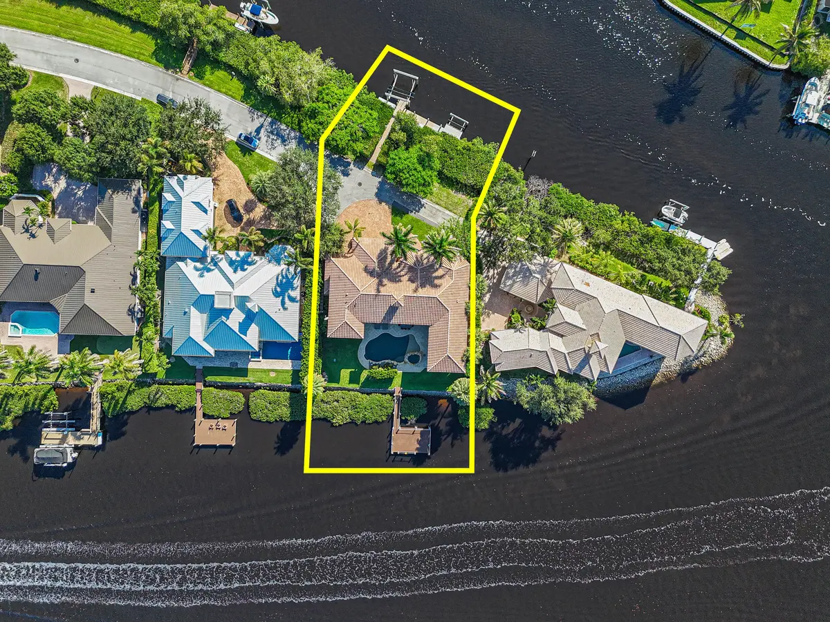 Aerial View at 18519 SE Palm Island Lane, Jupiter