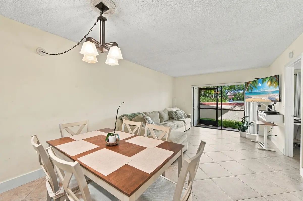 Dining room at 6585 Somerset Drive 102, Boca Raton