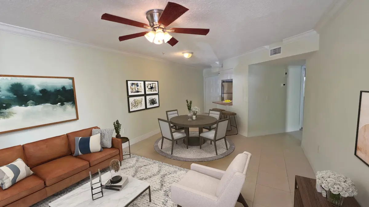 8343 Stage Living Room 2 at 8343 LAKE Drive 207, Doral
