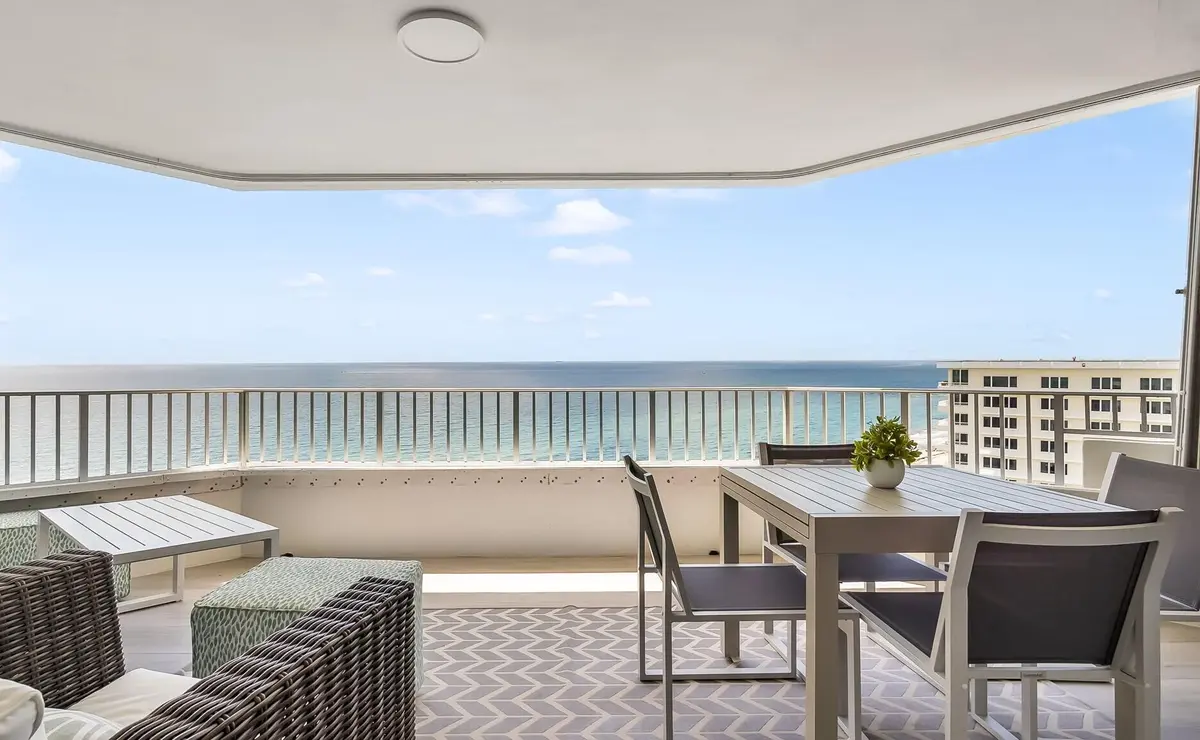 Covered Balcony at 550 S Ocean Boulevard 1906, Boca Raton