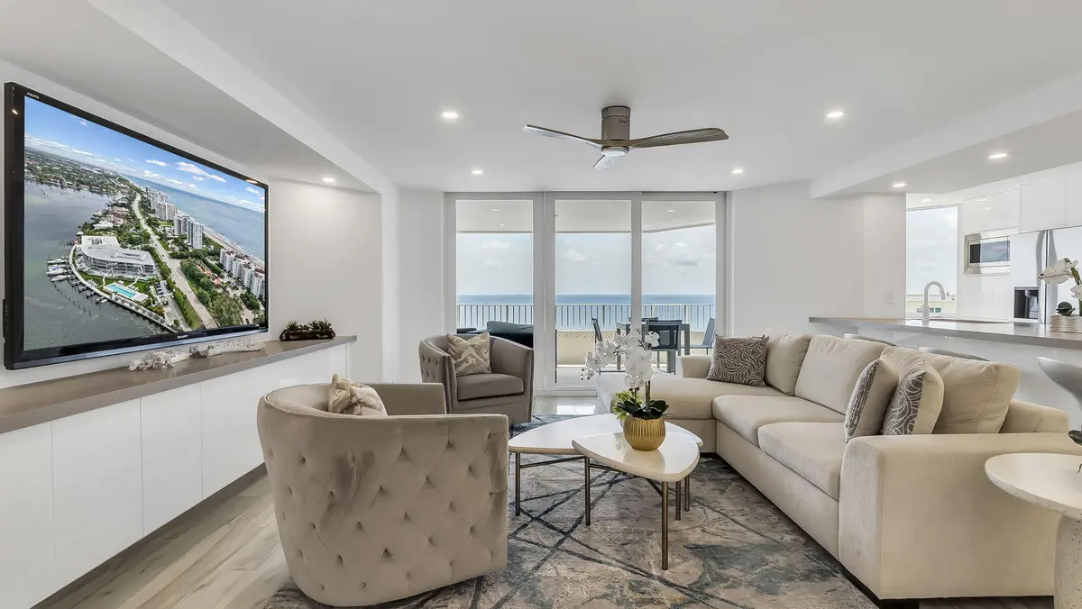 Family Room at 550 S Ocean Boulevard 1906, Boca Raton