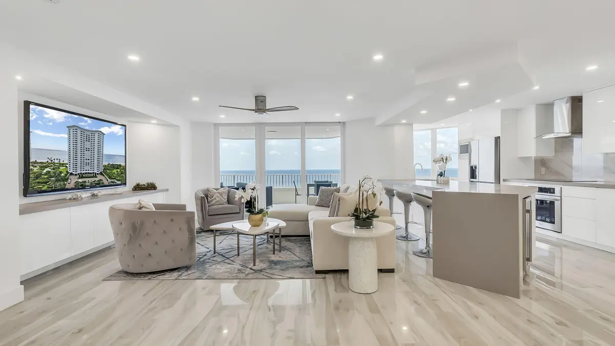 Family Room at 550 S Ocean Boulevard 1906, Boca Raton