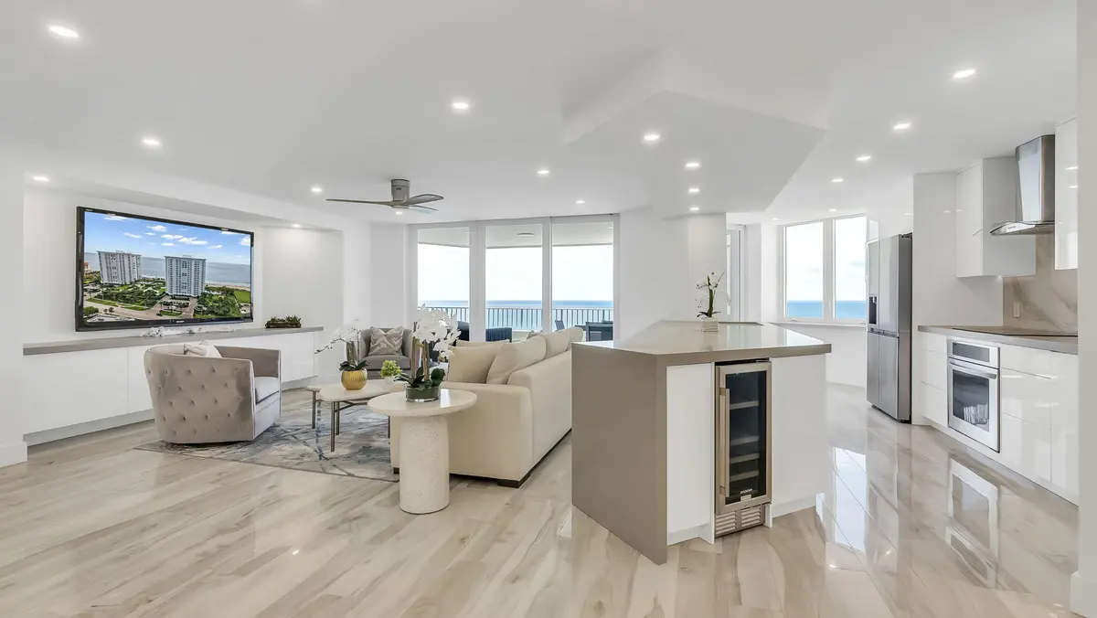 Family Room at 550 S Ocean Boulevard 1906, Boca Raton