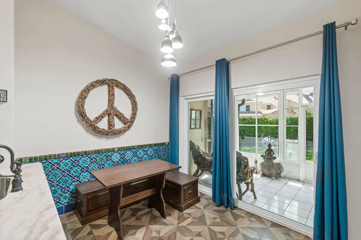 Eat in area overlooking patio at 17221 Boca Club Boulevard 3, Boca Raton