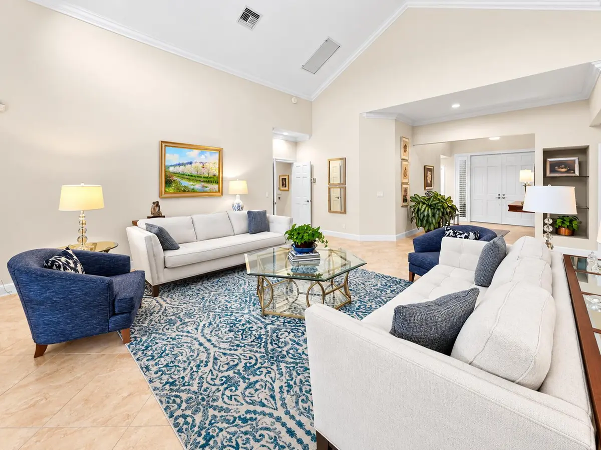 Formal Living Room Facing the Front Door at 3321 Southern Cay Drive, Jupiter