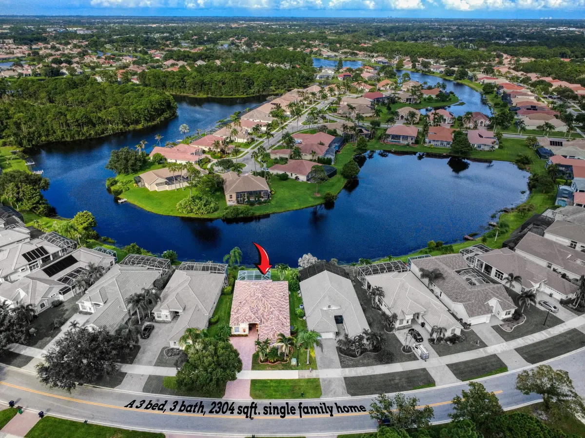 Aerial View at 700 SW Lake Charles Circle, Port St. Lucie