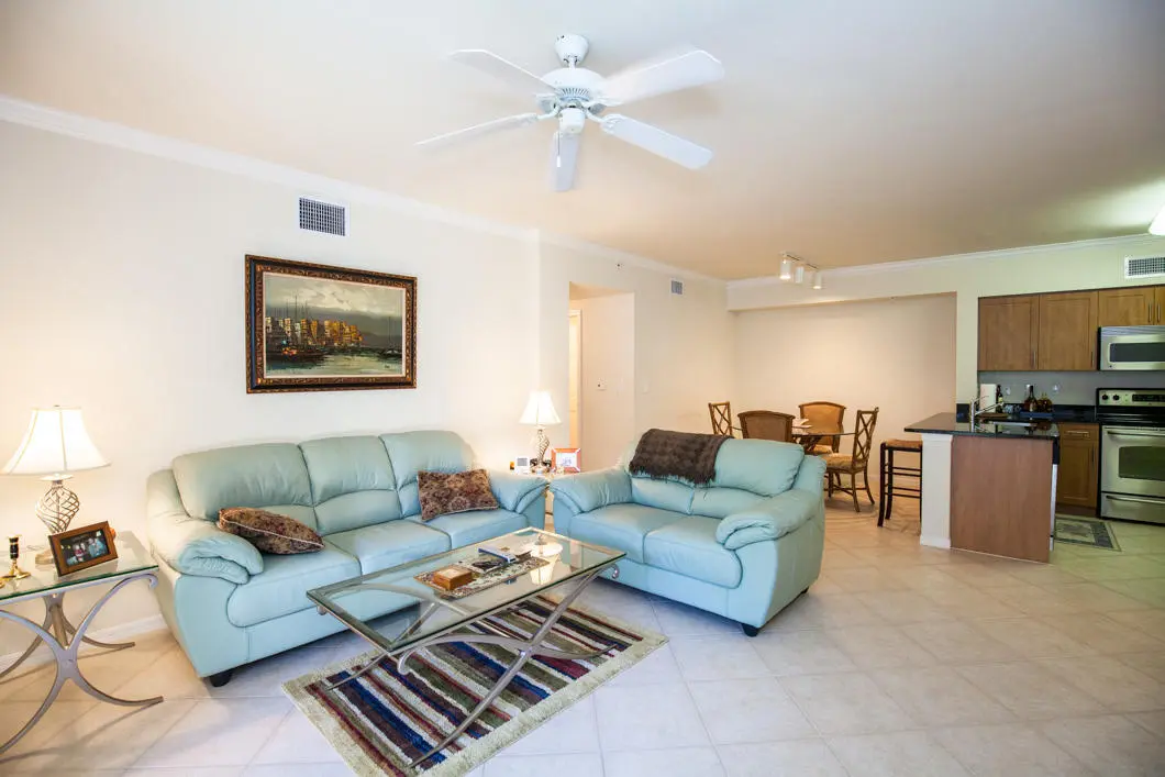Living Area at 6492 EMERALD DUNES Drive 205, West Palm Beach
