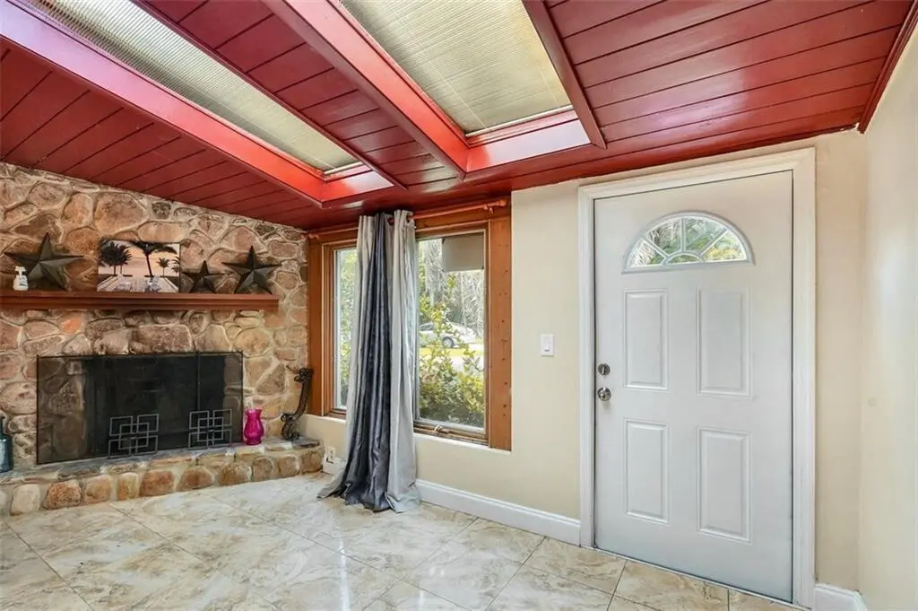 fireplace at 617 LAKESIDE  Harbor, Boynton Beach