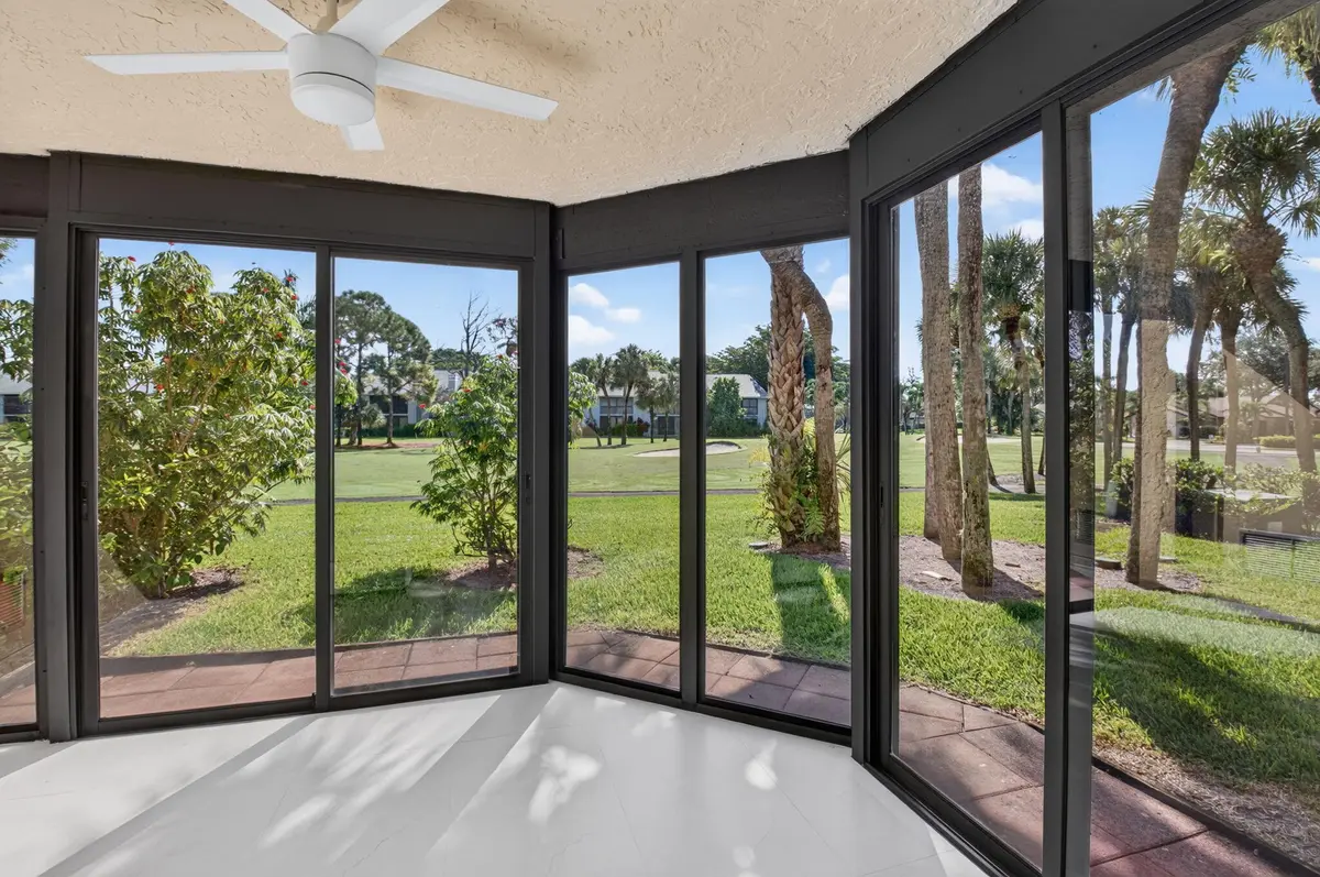 1st Floor Glass Enclosed Patio at 5315 10TH FAIRWAY Drive 2, Delray Beach