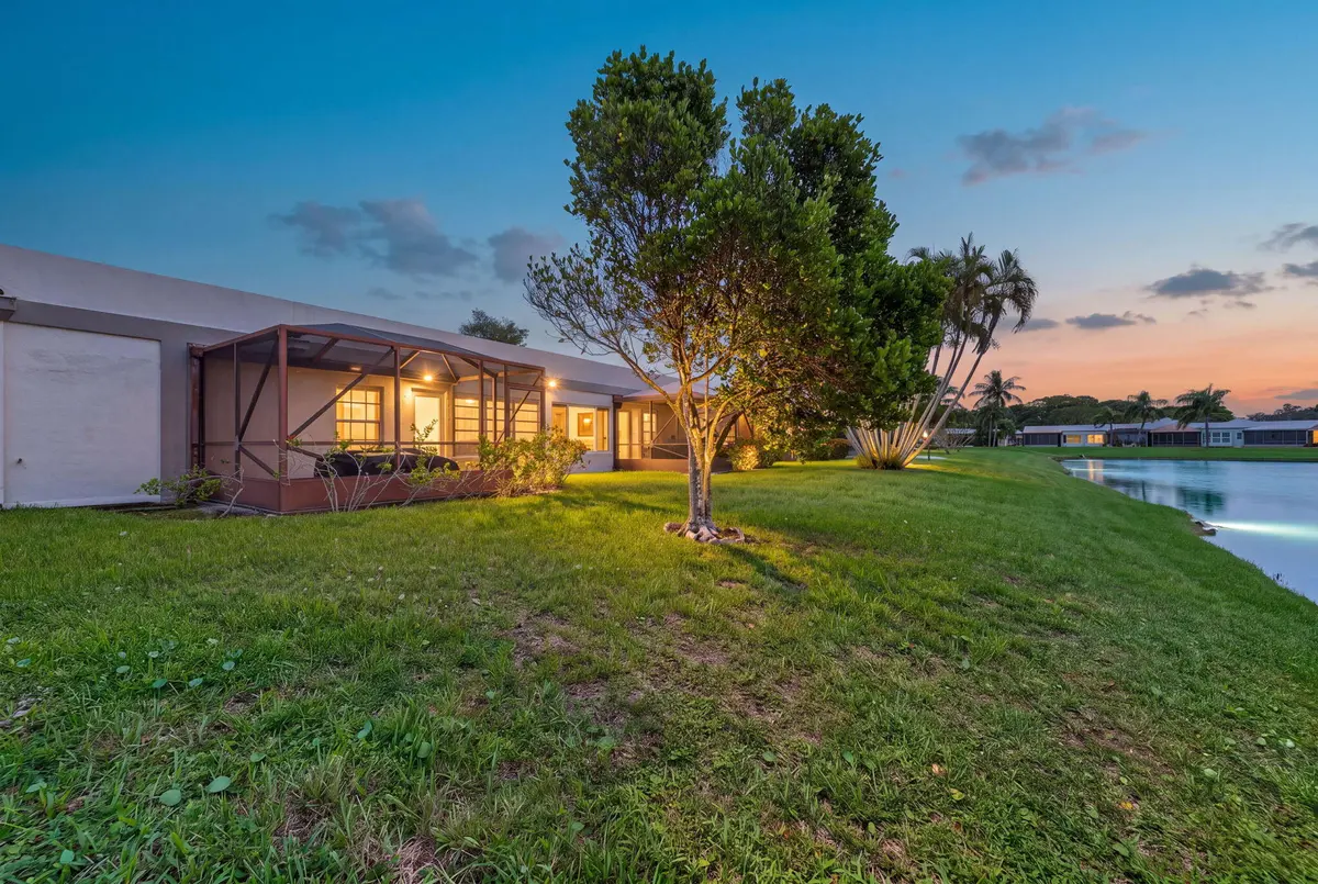 Patio/Lake View at 18800 HAYWOOD Terrace 7, Boca Raton