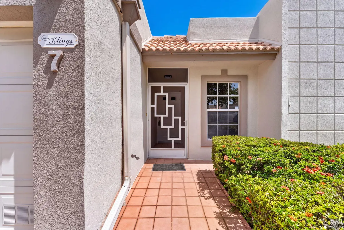 Front Entrance View at 18800 HAYWOOD Terrace 7, Boca Raton