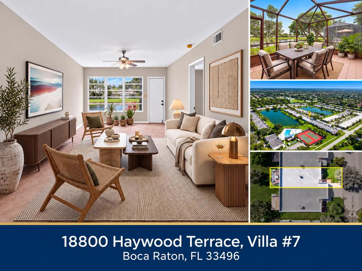 Property Photo Collage at 18800 HAYWOOD Terrace 7, Boca Raton