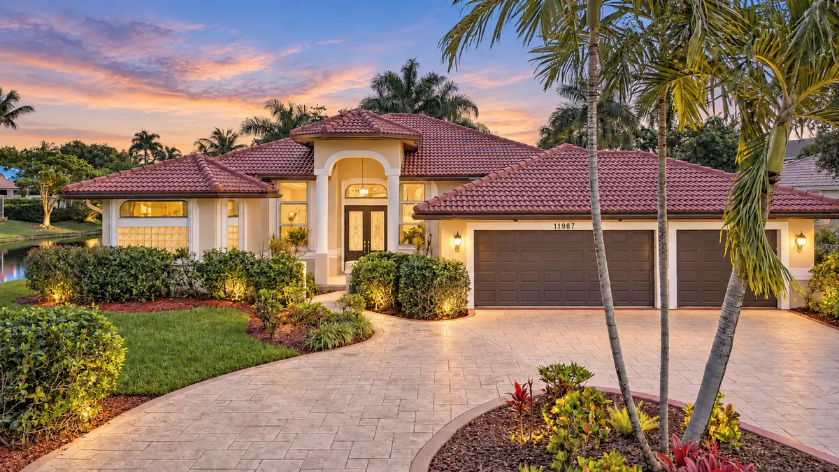 Exterior Twilight at 11987 NW 9TH Street, Coral Springs