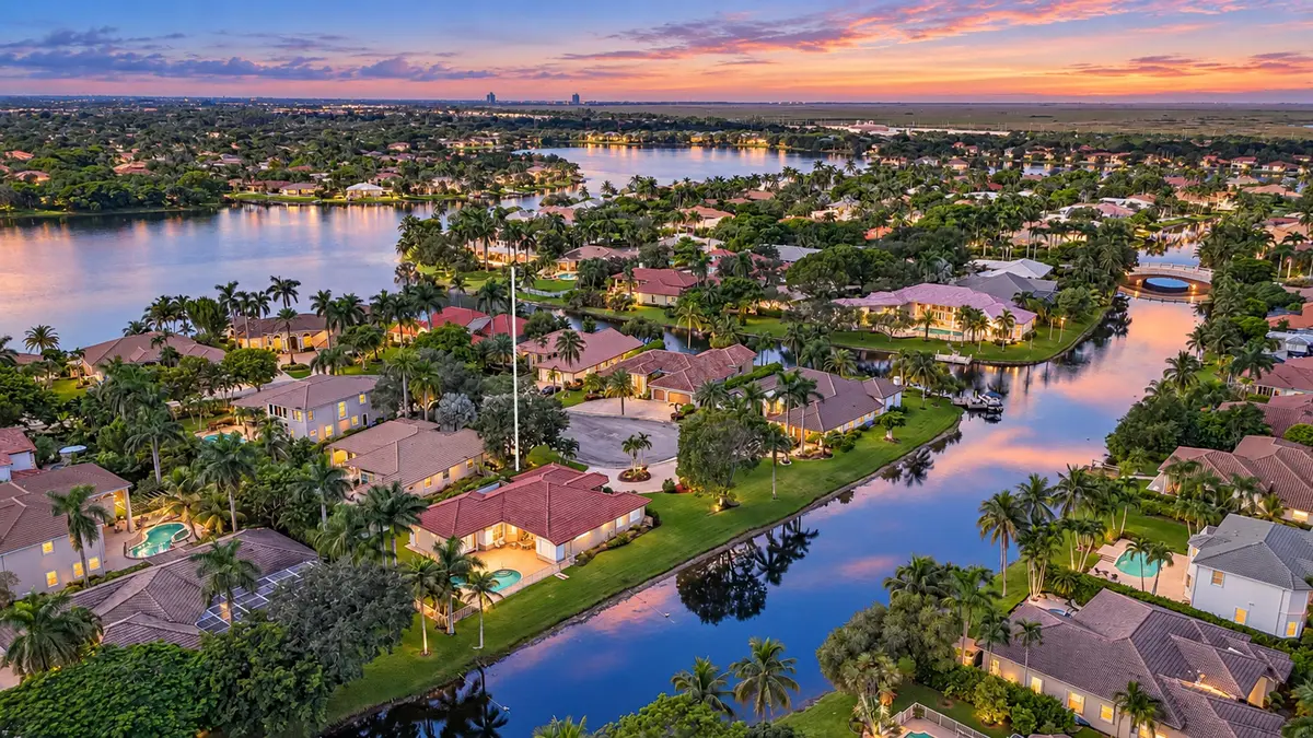 Aerial Twilight at 11987 NW 9TH Street, Coral Springs