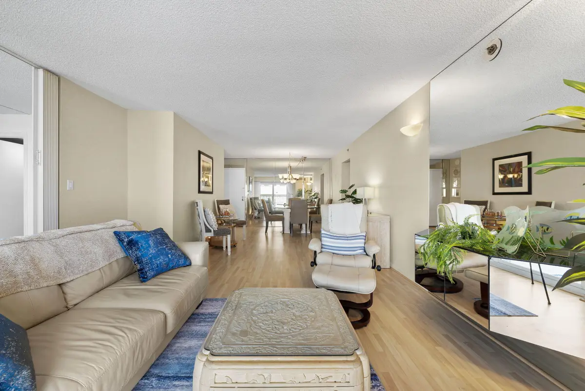 living room at 3215 S Ocean Boulevard 906, Highland Beach