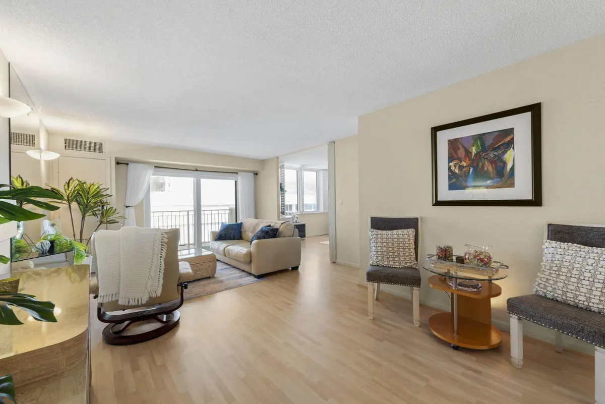 living room at 3215 S Ocean Boulevard 906, Highland Beach