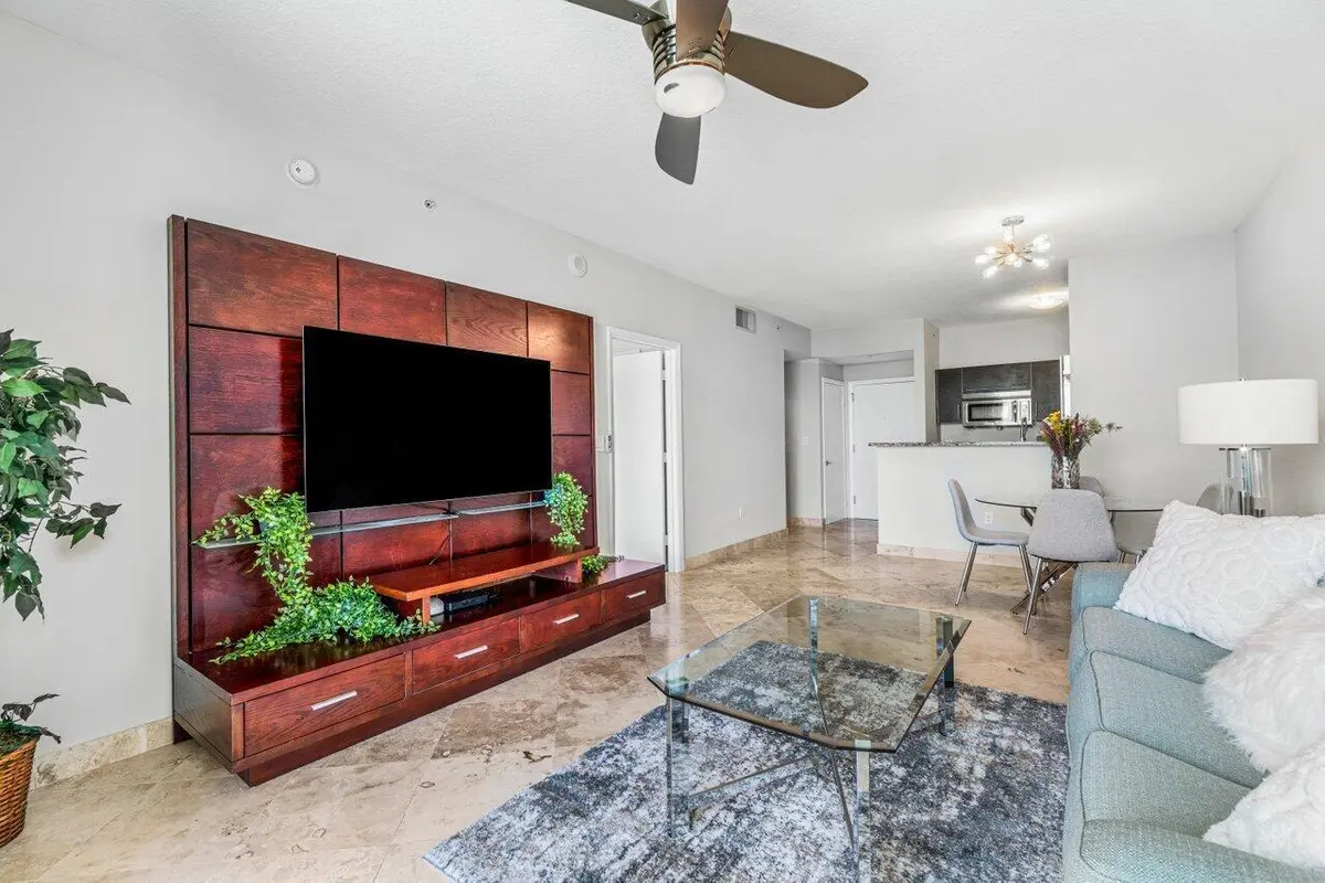 Living & Dining Areas at 550 Okeechobee Boulevard 824, West Palm Beach