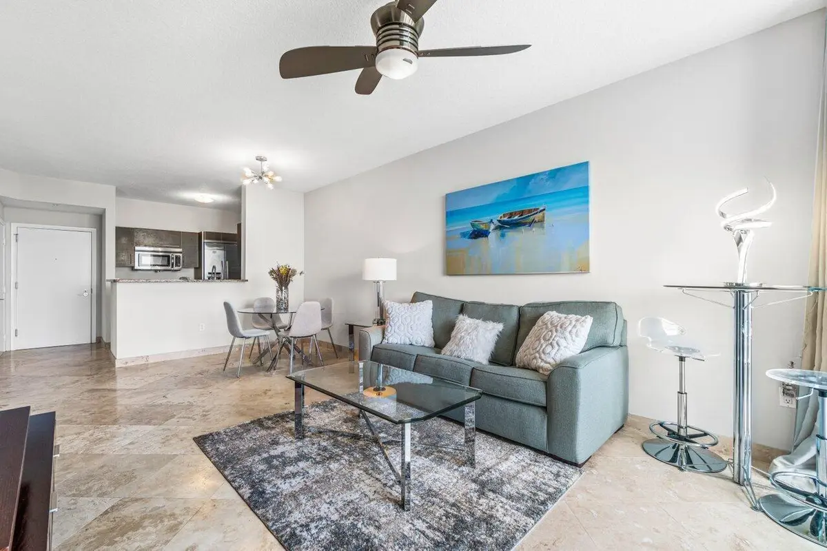 Living & Dining Areas at 550 Okeechobee Boulevard 824, West Palm Beach