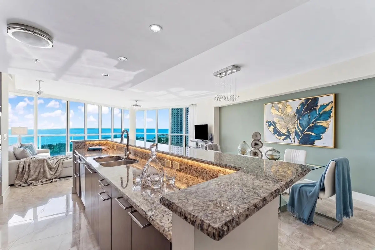 Kitchen at 1 N Ocean Boulevard 806, Pompano Beach