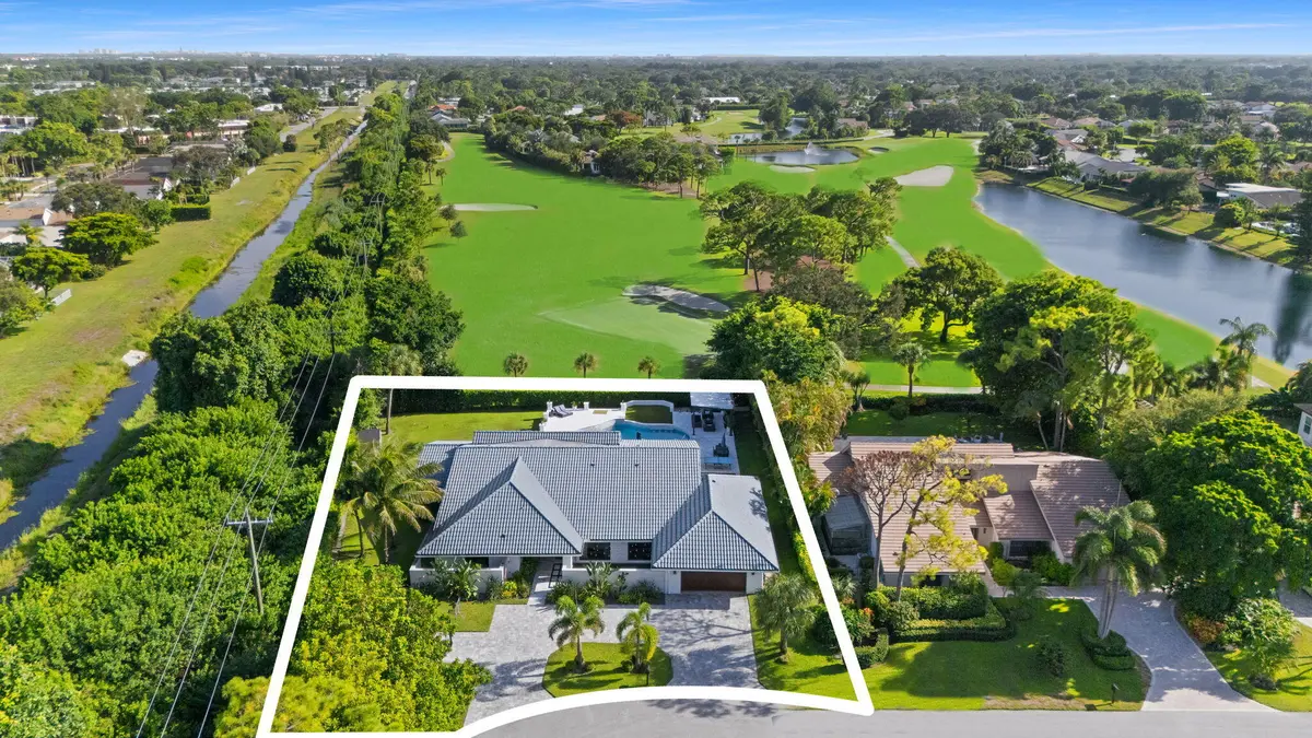 Aerial lot at 3554 PINE LAKE Court, Delray Beach
