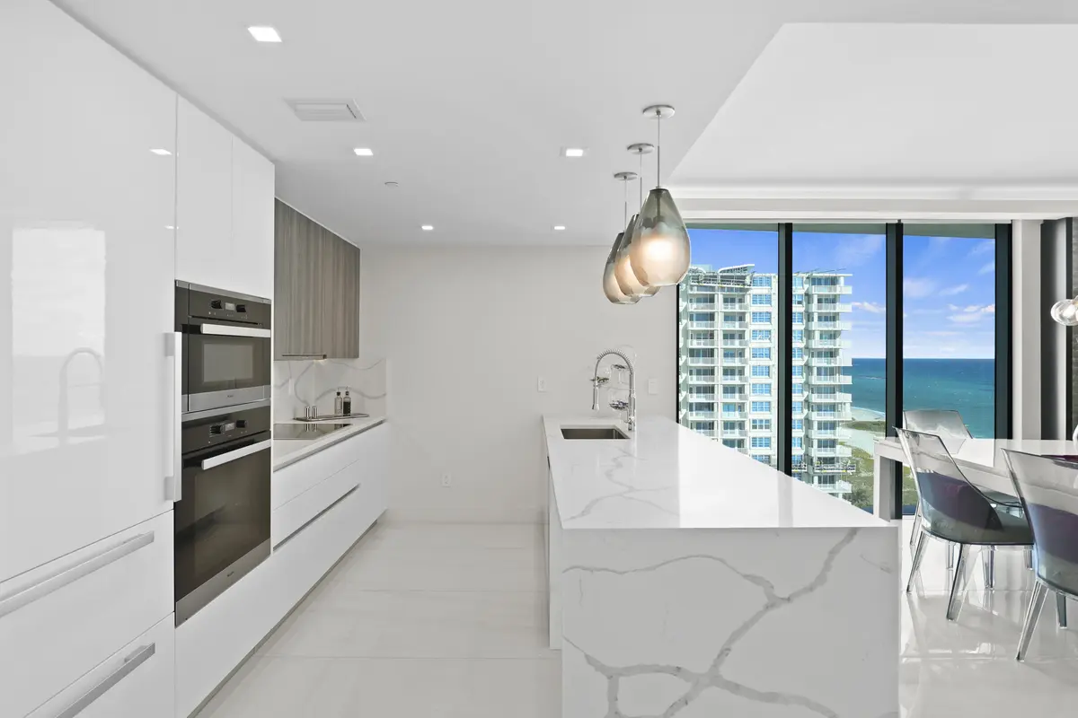 Modern Kitchen W/ Luxury Appliances at 730 N Ocean Boulevard, Pompano Beach