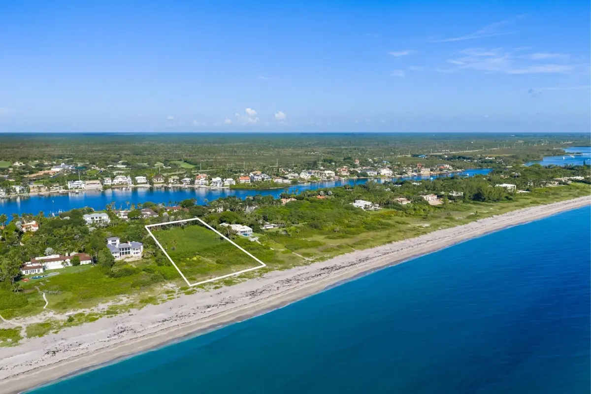 Aerial at 511 S Beach Road, Jupiter