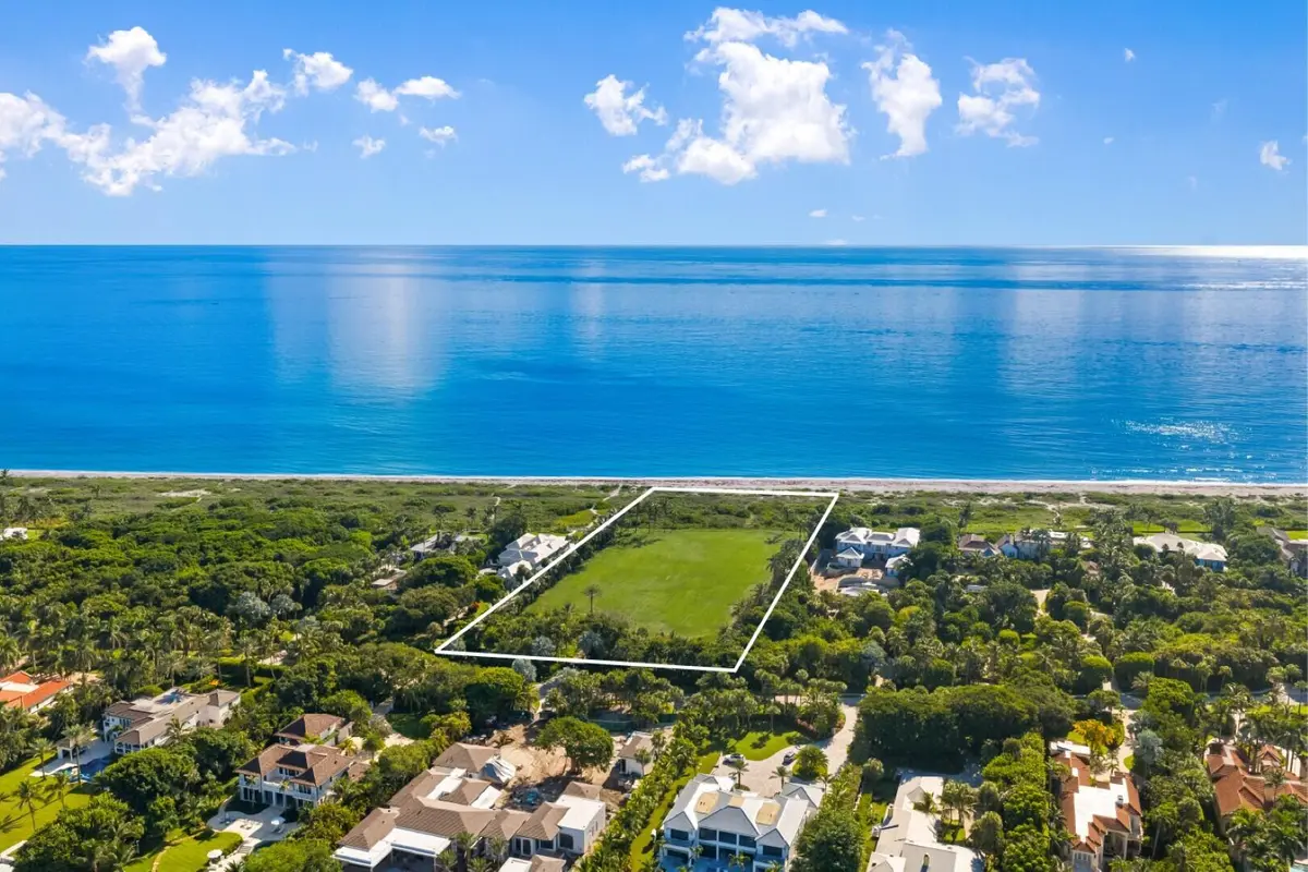 Aerial at 511 S Beach Road, Jupiter