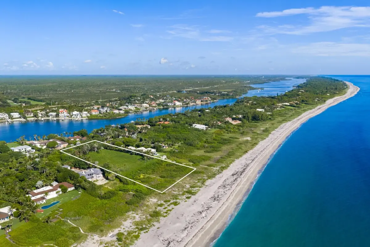Aerial at 511 S Beach Road, Jupiter