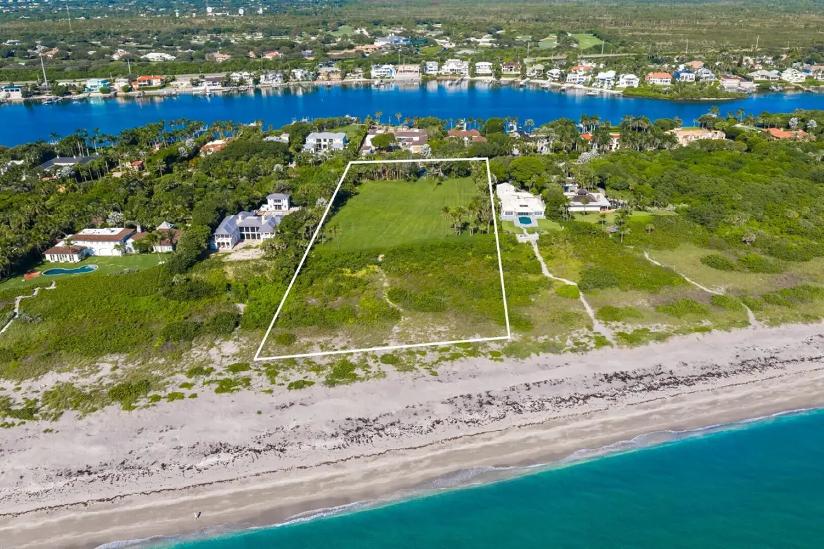 Aerial at 511 S Beach Road, Jupiter
