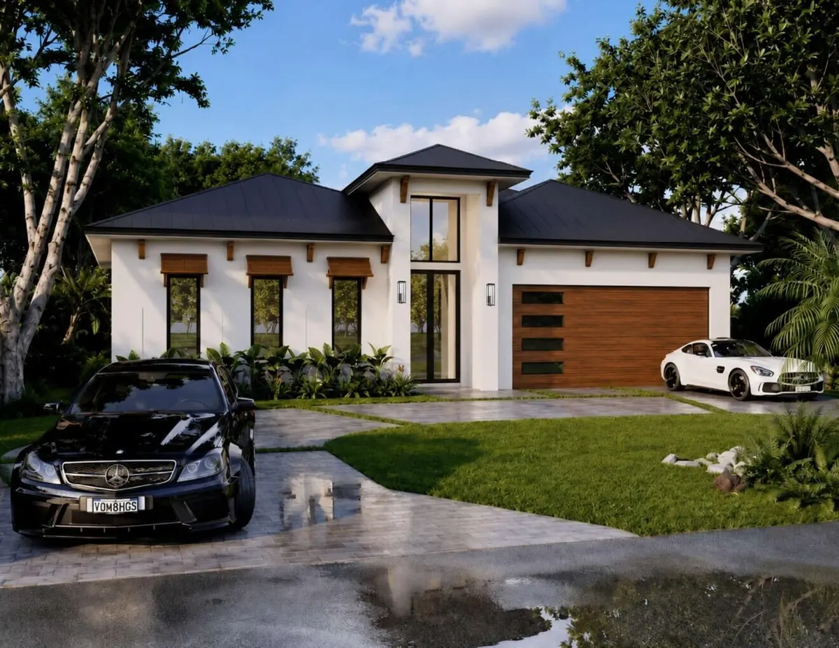 Exterior Rendering at 501 Lake Drive, Delray Beach