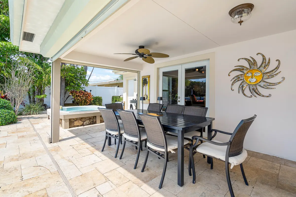 Outdoor patio at 2330 NE 48TH Street, Lighthouse Point