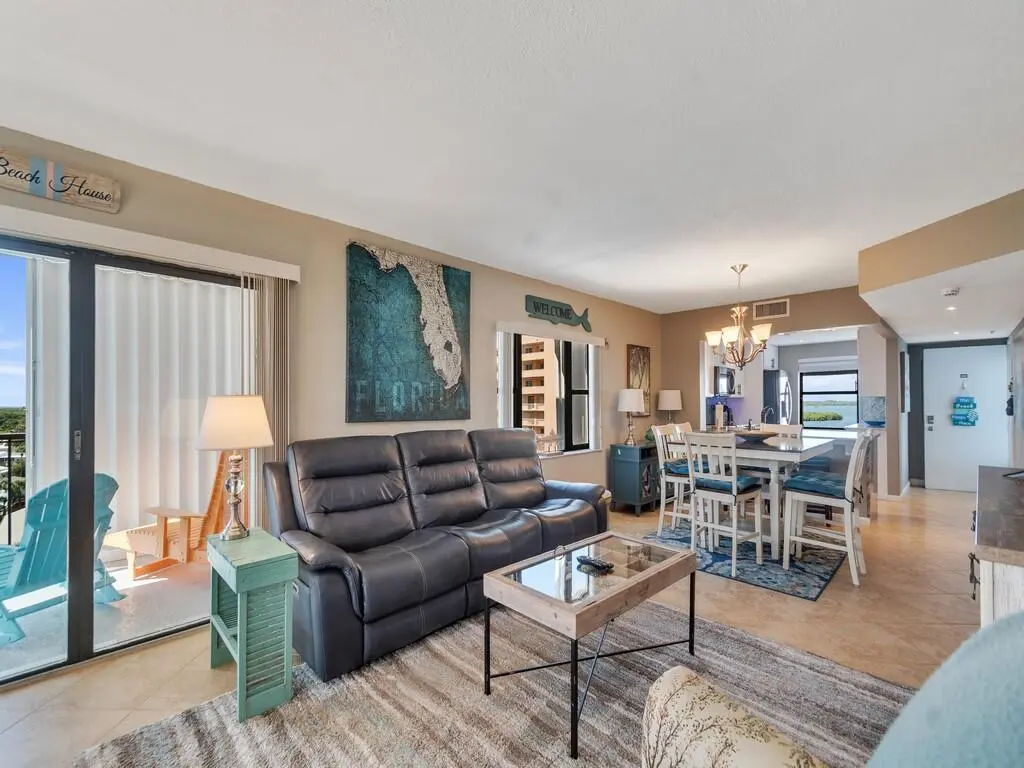 Living Room at 5163 N Hwy A1A 820, Hutchinson Island