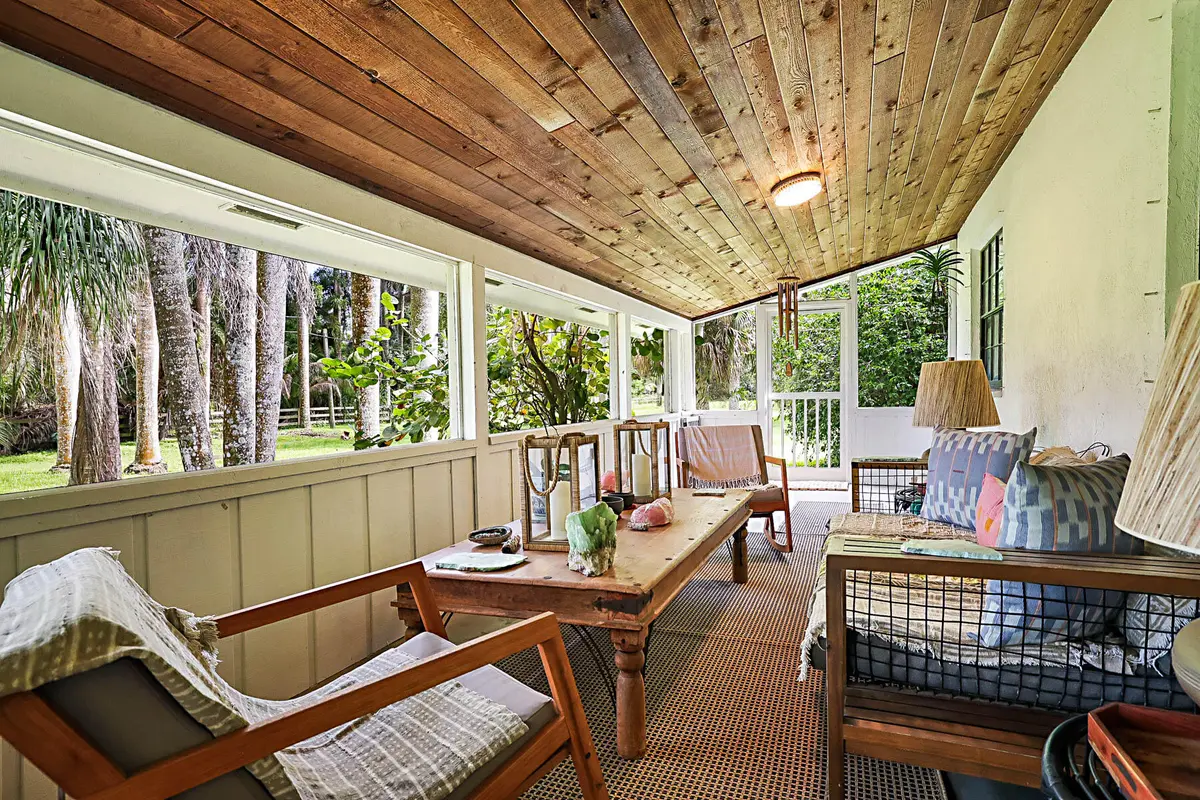 screened porch at 1313 D Road, Loxahatchee Groves