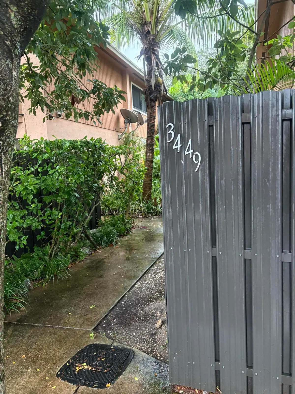 House number at 3449 SW 52ND Avenue 3449, Hollywood